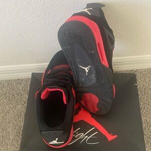 Jordan Black and Red Sneakers